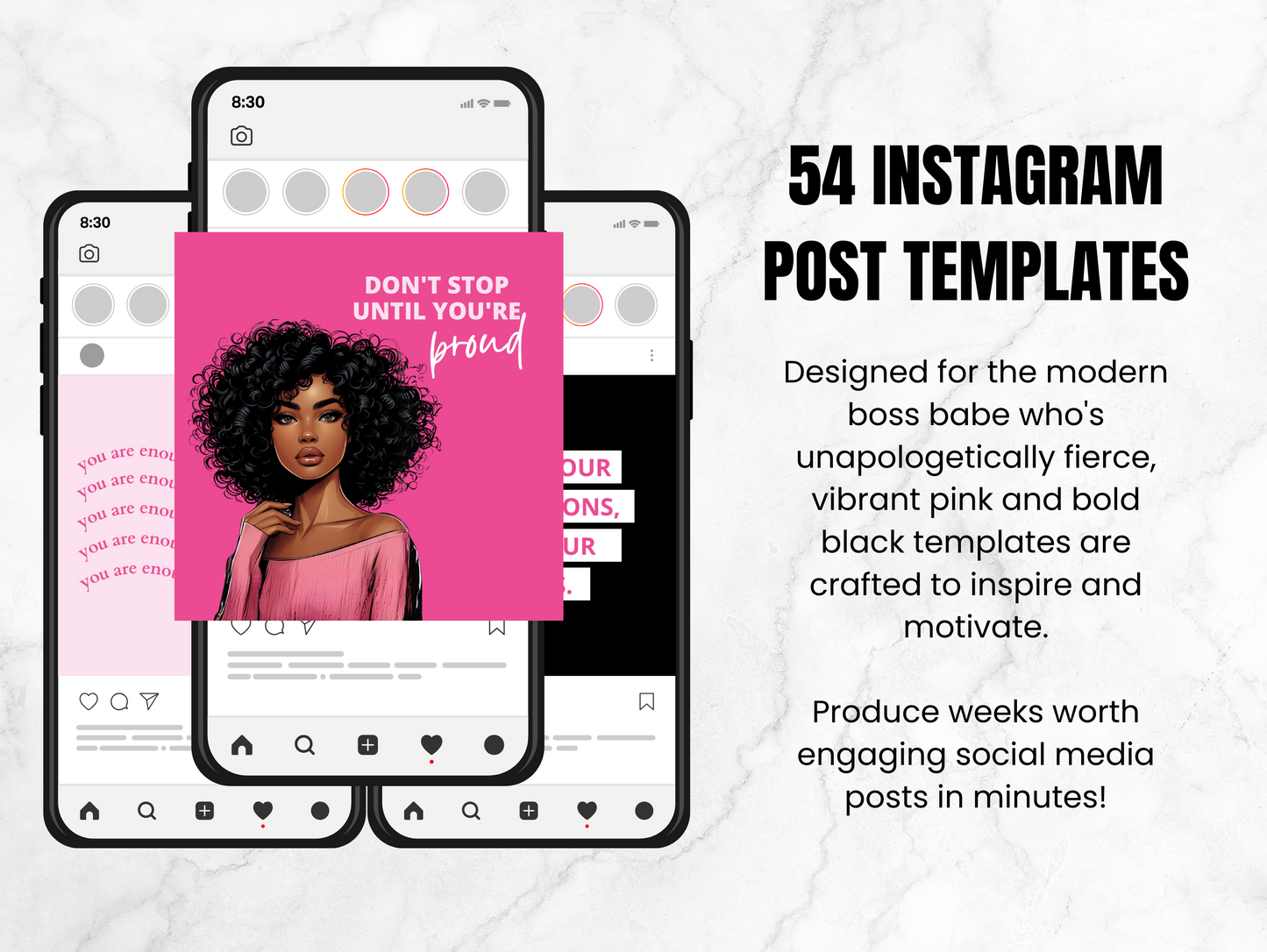 PLR Instagram Lady Boss Quotes Templates
