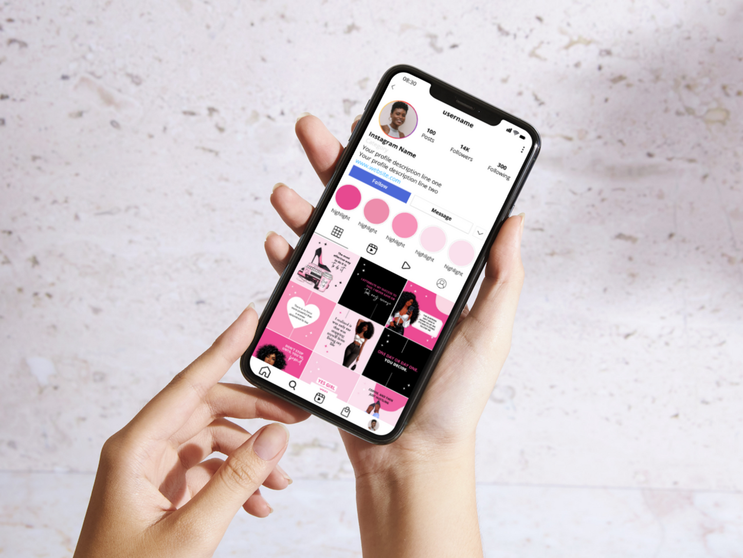 PLR Instagram Lady Boss Quotes Templates