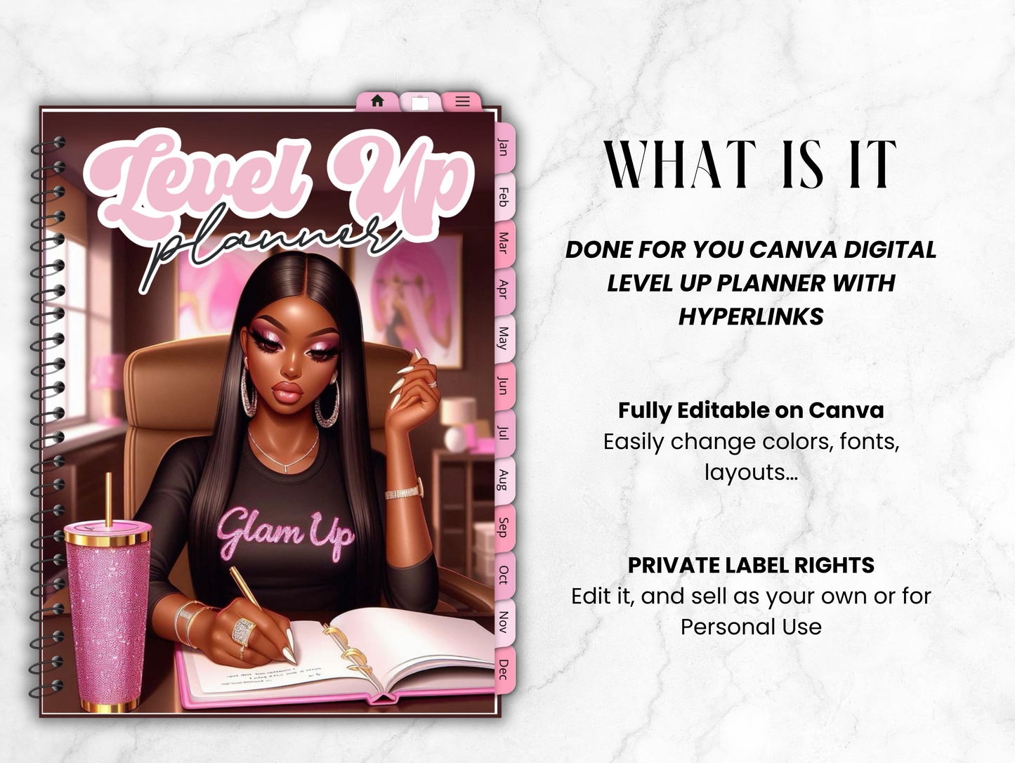 PLR Level Up Digital Journal with Hyperlinks