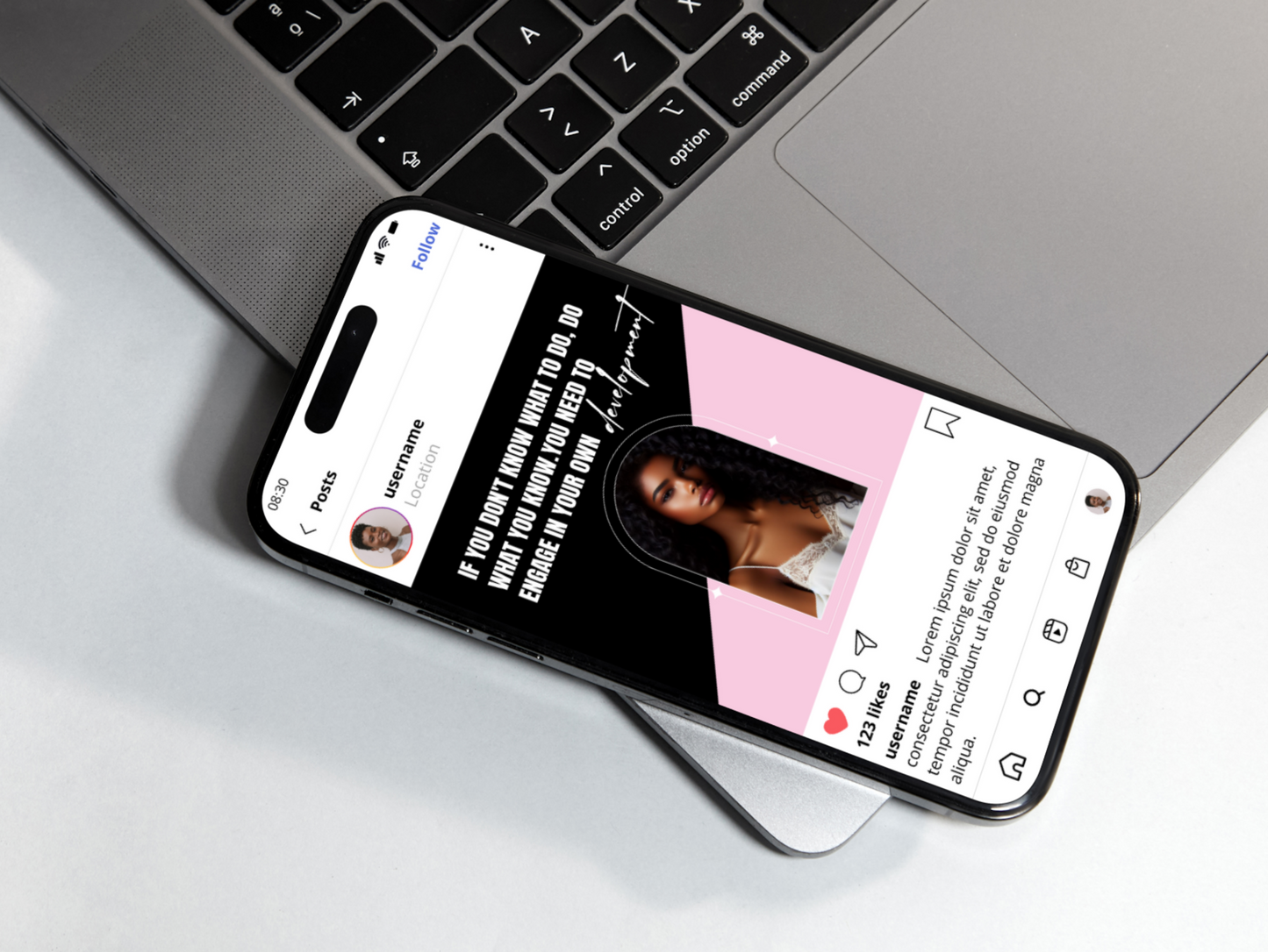 PLR Instagram Post templates for Black girl boss coaching
