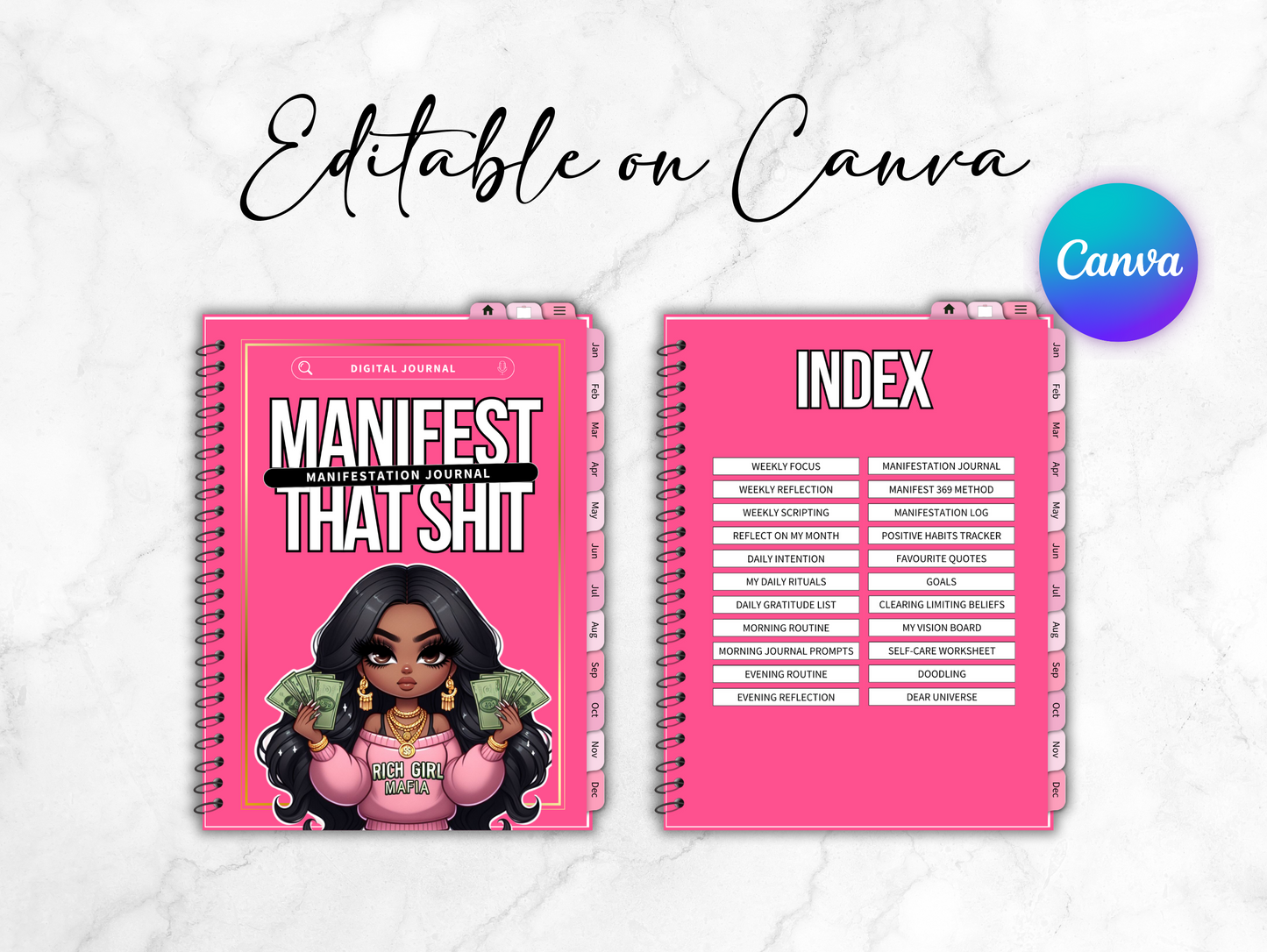 PLR Manifest that shit, Manifestation Digital Journal