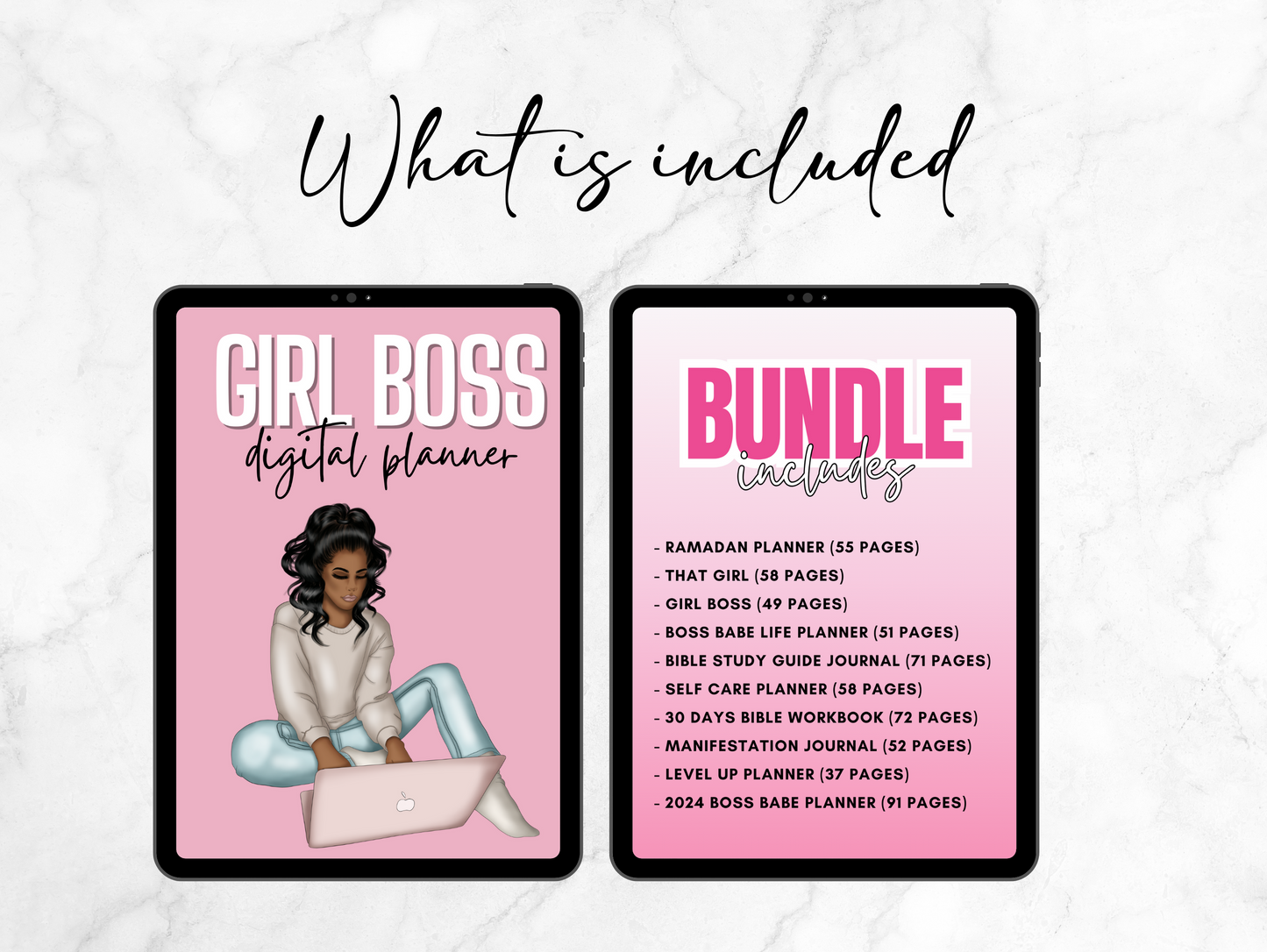 PLR Girl Boss Digital Planner Bundle