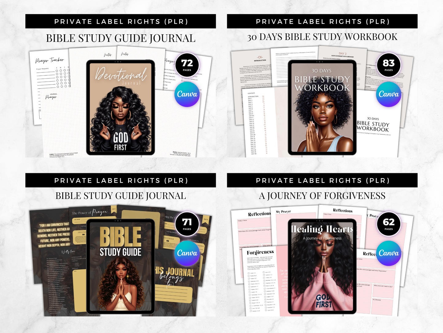 PLR 10 Bible and Prayer Journals Bundle