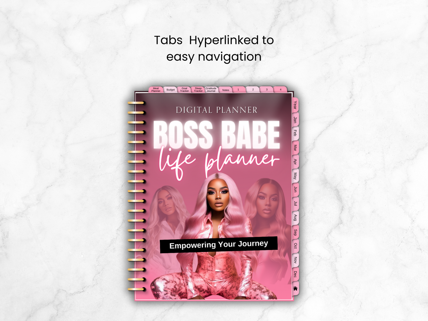 PLR Girl boss digital life planner
