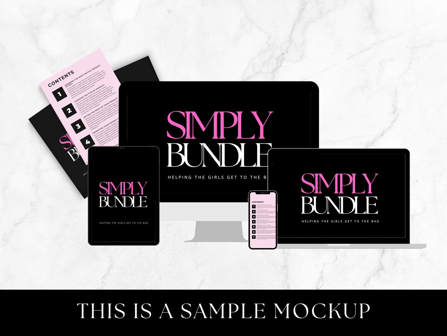 Digital products Mockup templates