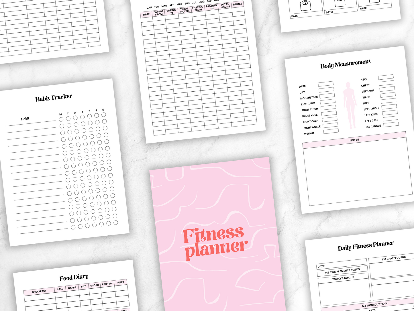PLR Fitness planner