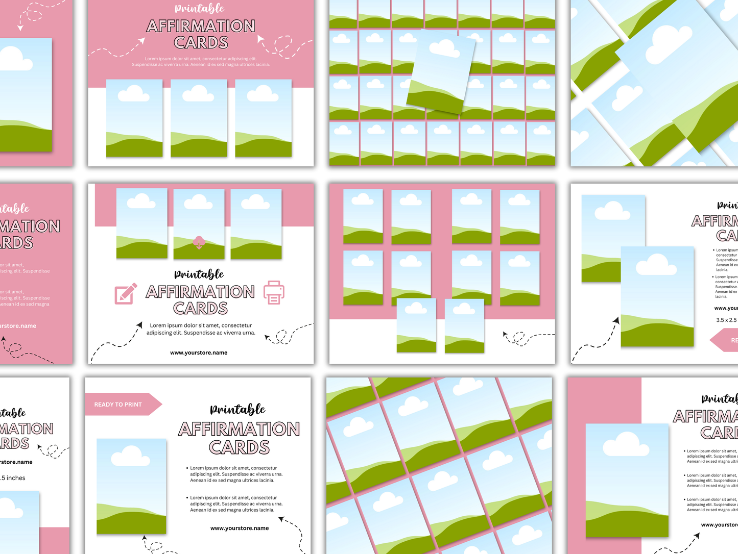 40 Etsy Card Listing Mockups