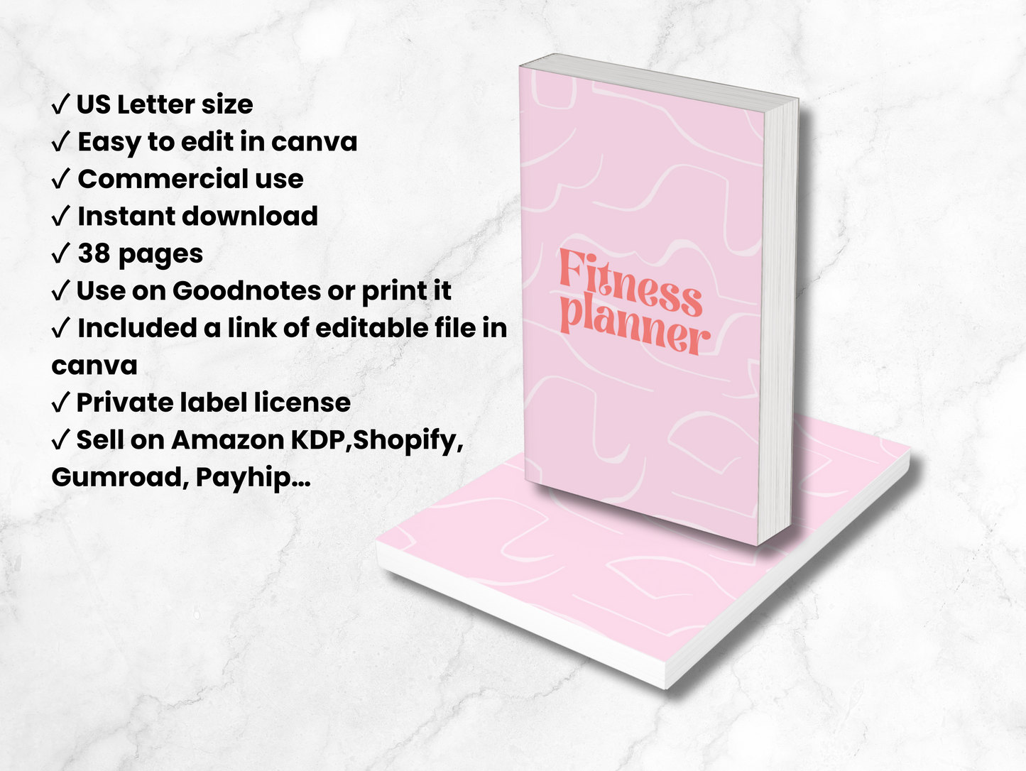 PLR Fitness planner