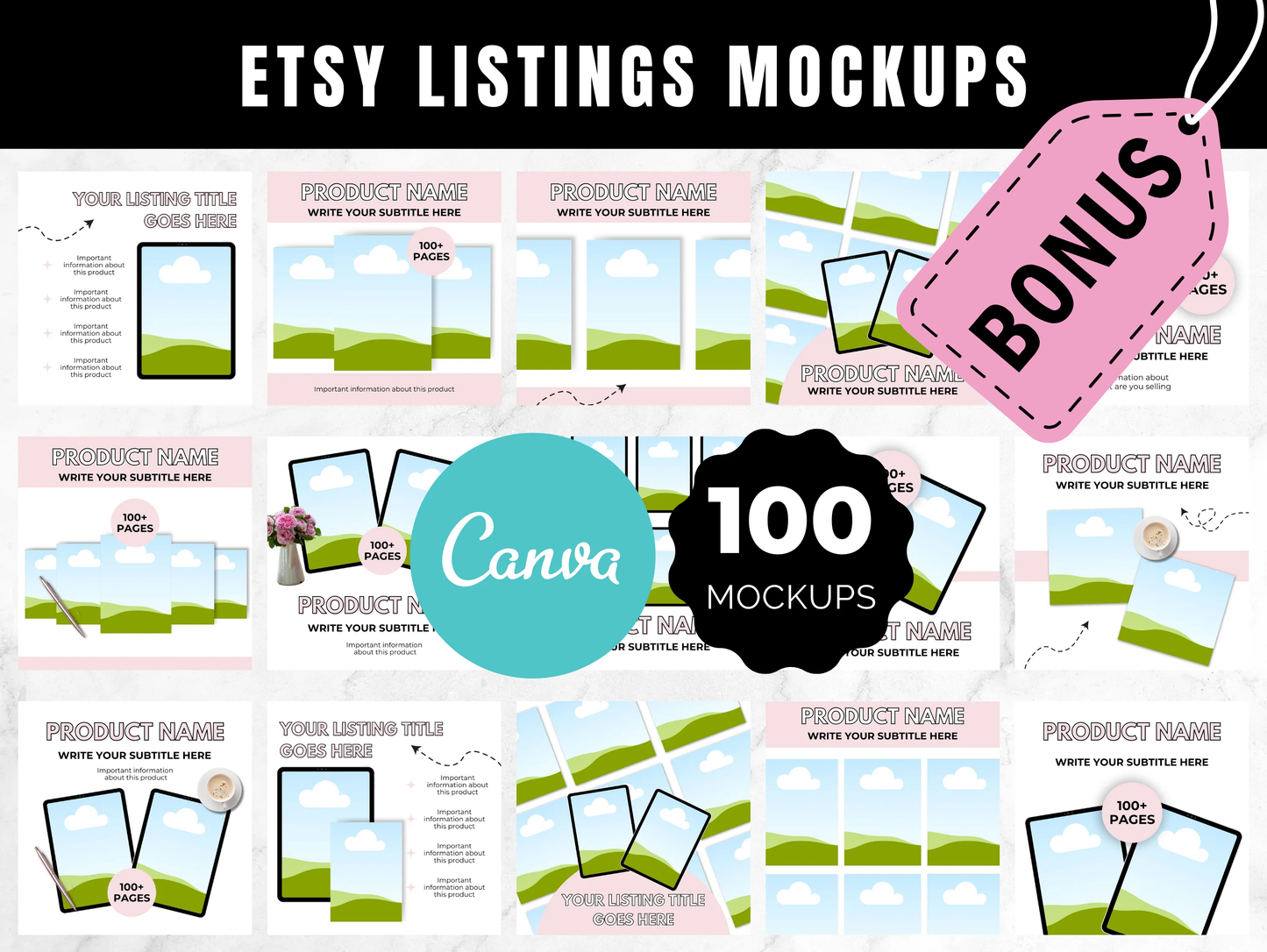 Canva Digital Planner Template Kit