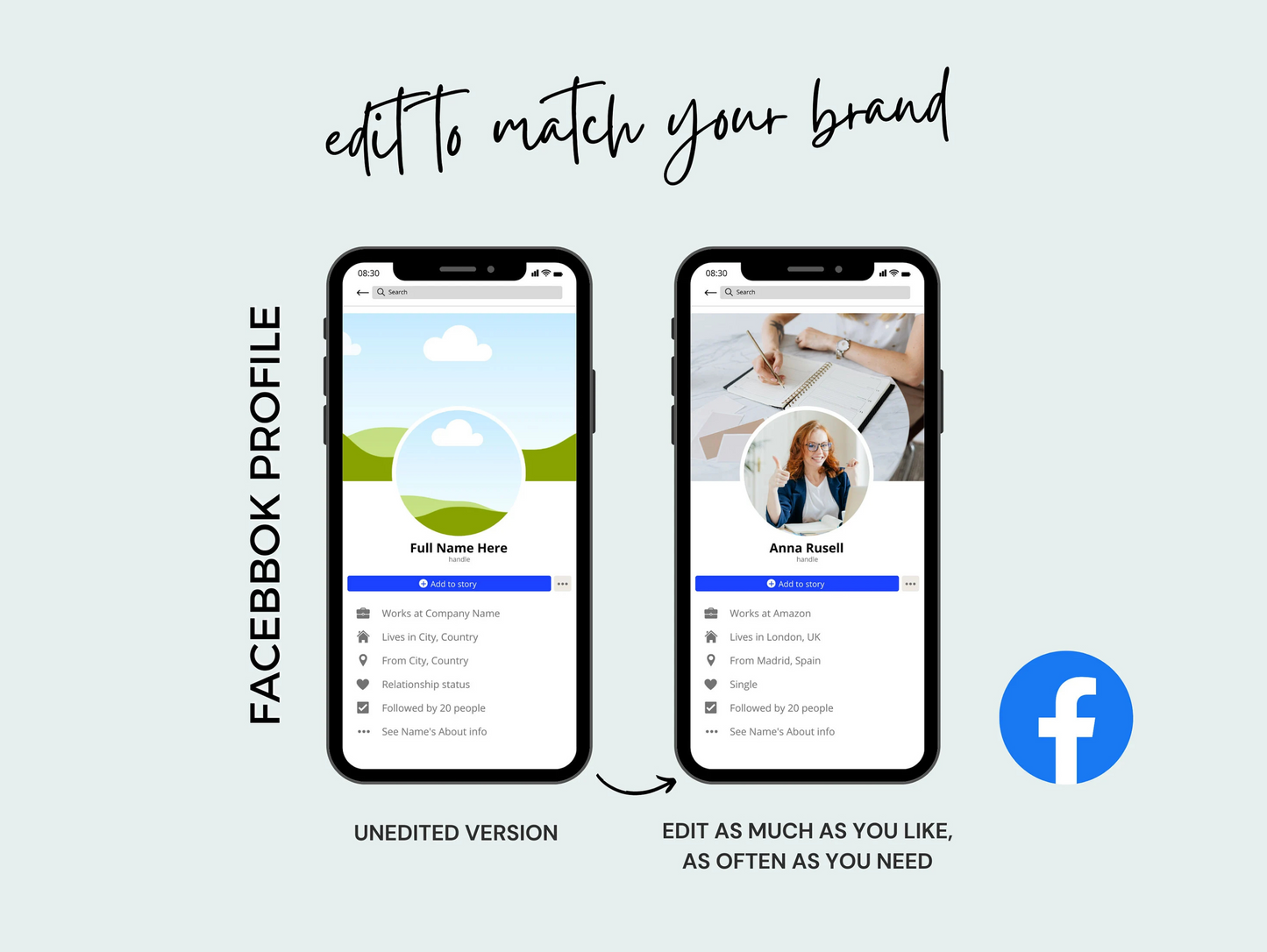 Social Media Profiles Mockup