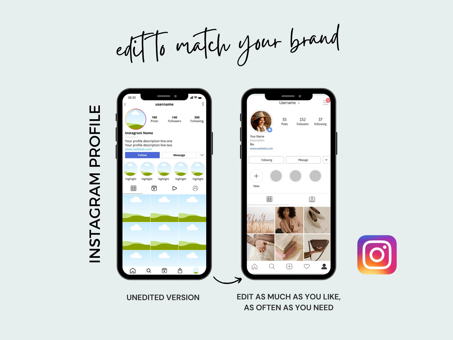 Social Media Profiles Mockup