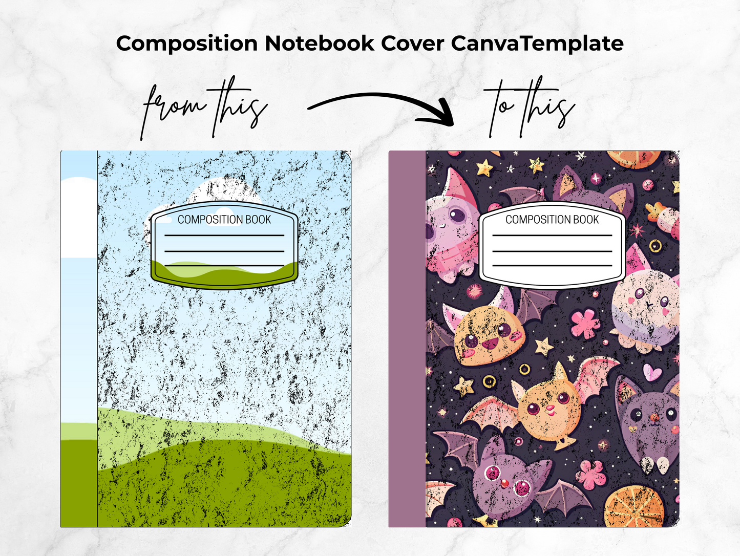 KDP Composition Notebook Covers Canva for Halloween Template