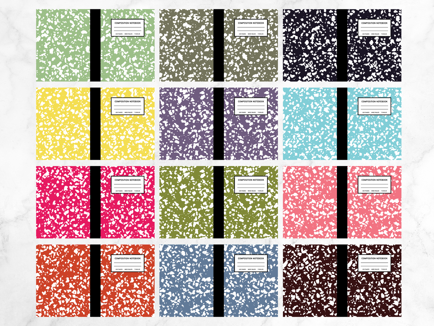 Composition Notebook Templates for Amazon KDP