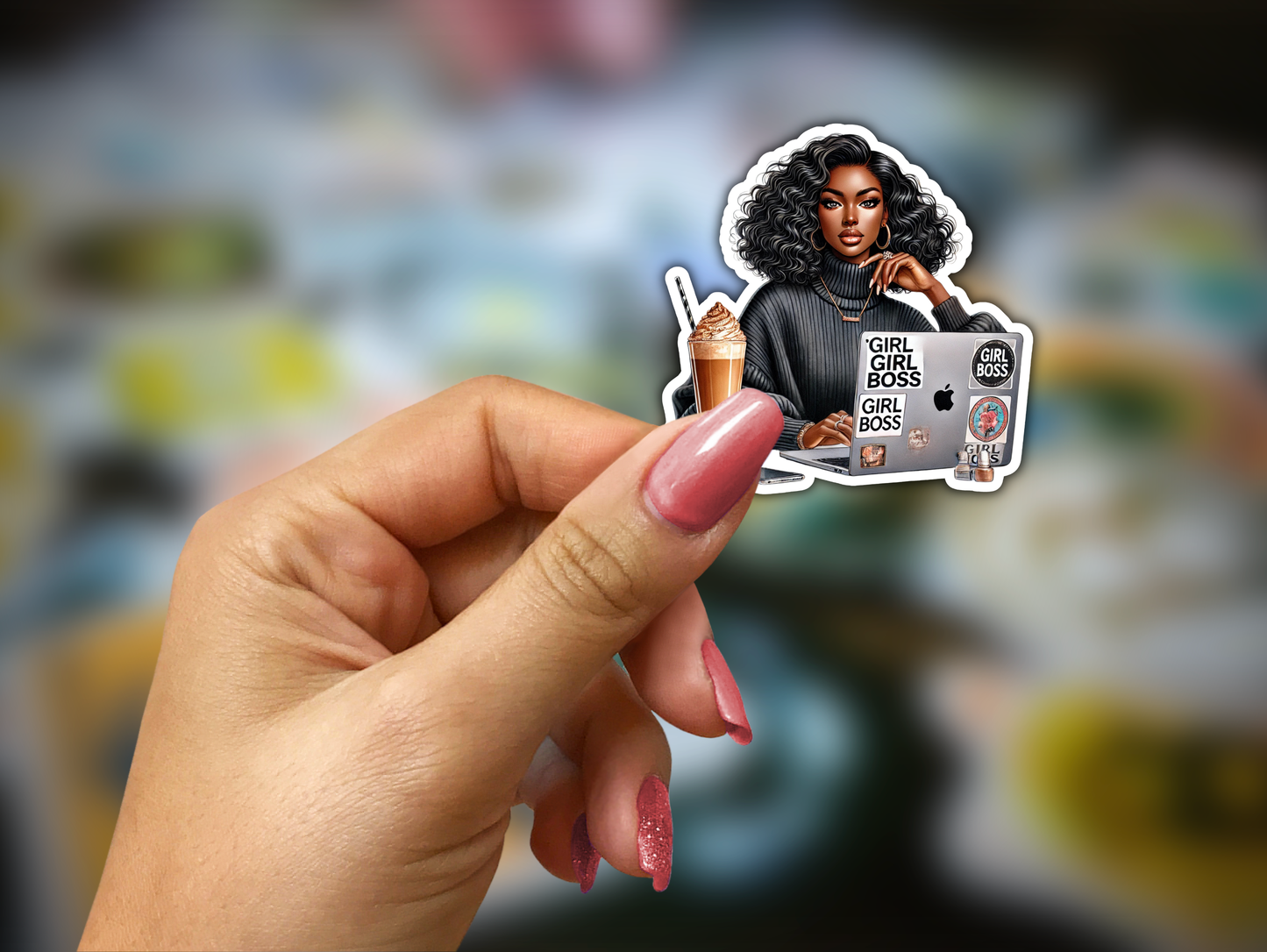 18 Lady Boss Digital Stickers with Master Resell Rights Included