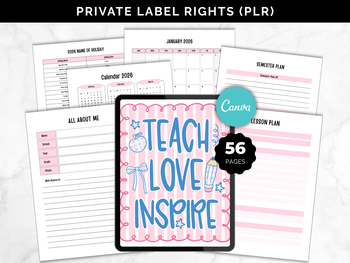 PLR 2026 Teacher Planner