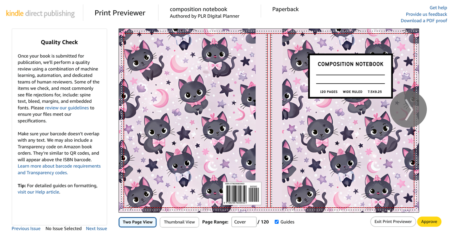 KDP Composition Notebook Covers Canva for Halloween Template