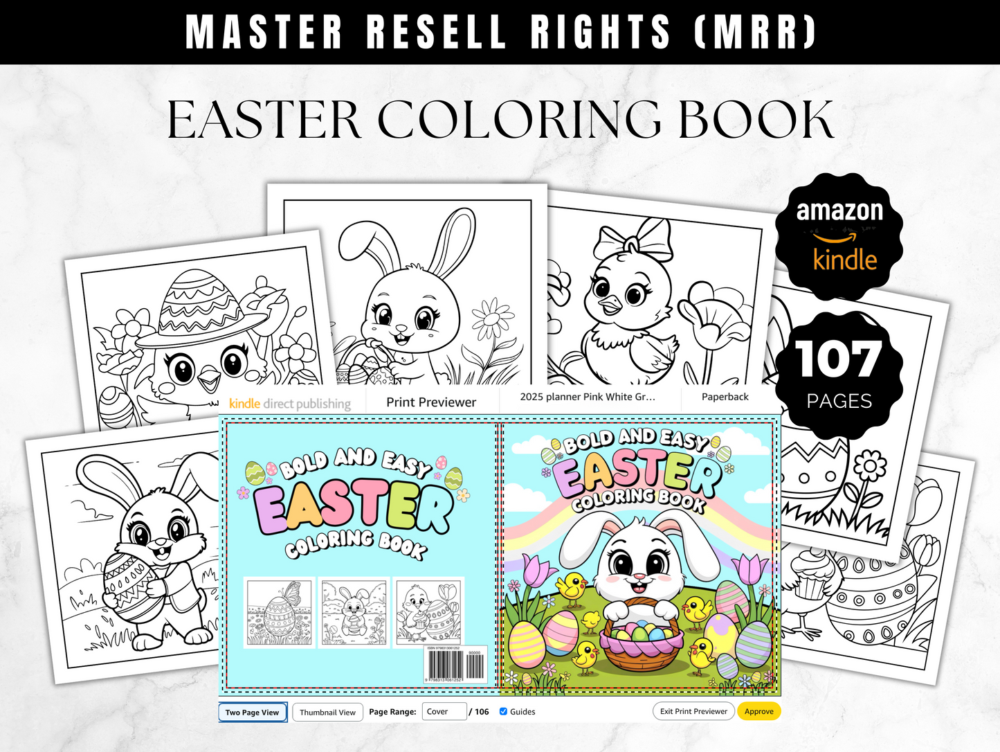 MRR Easter Coloring Book for Amazon KDP