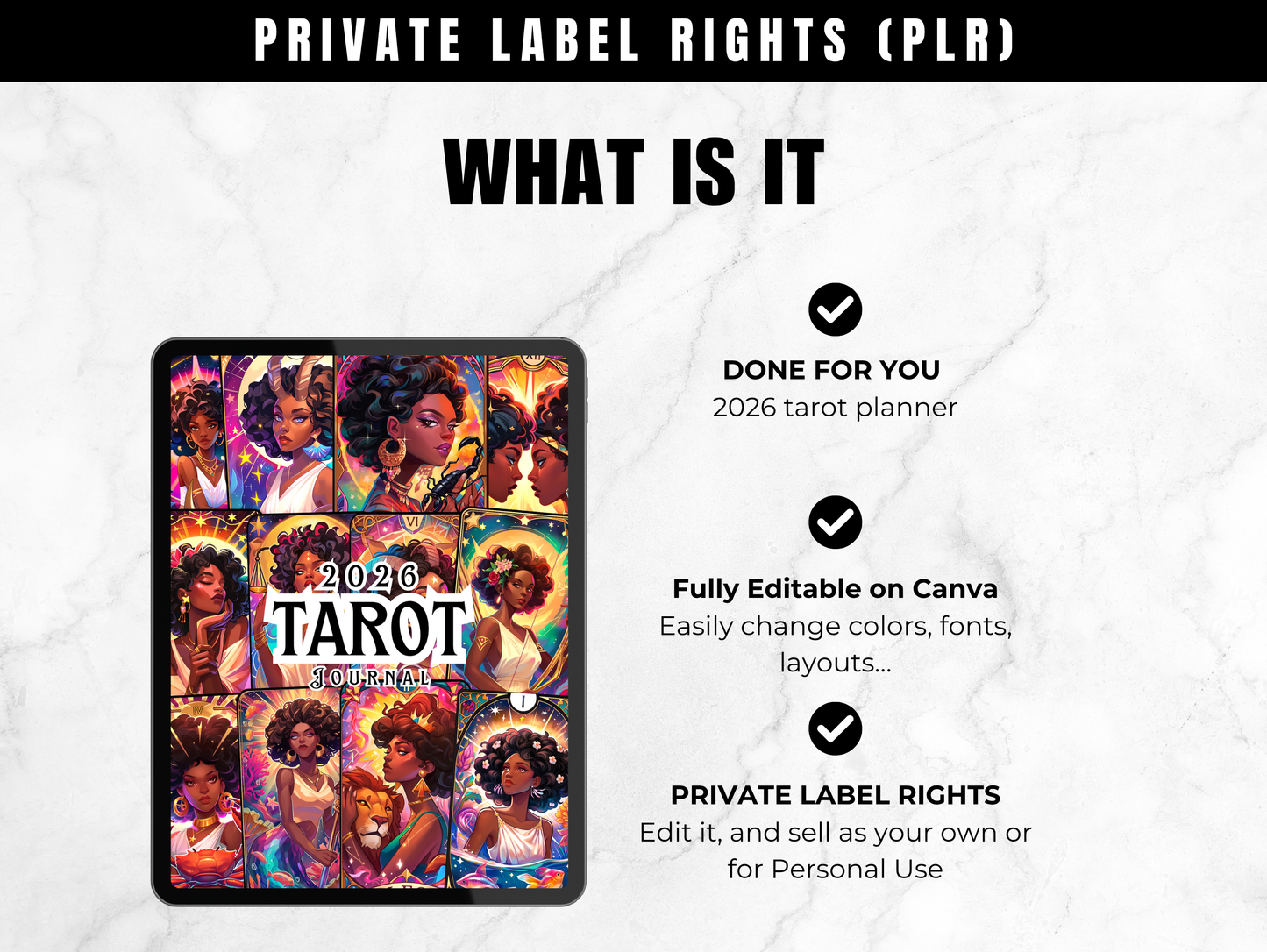 PLR 2026 Tarot Journal