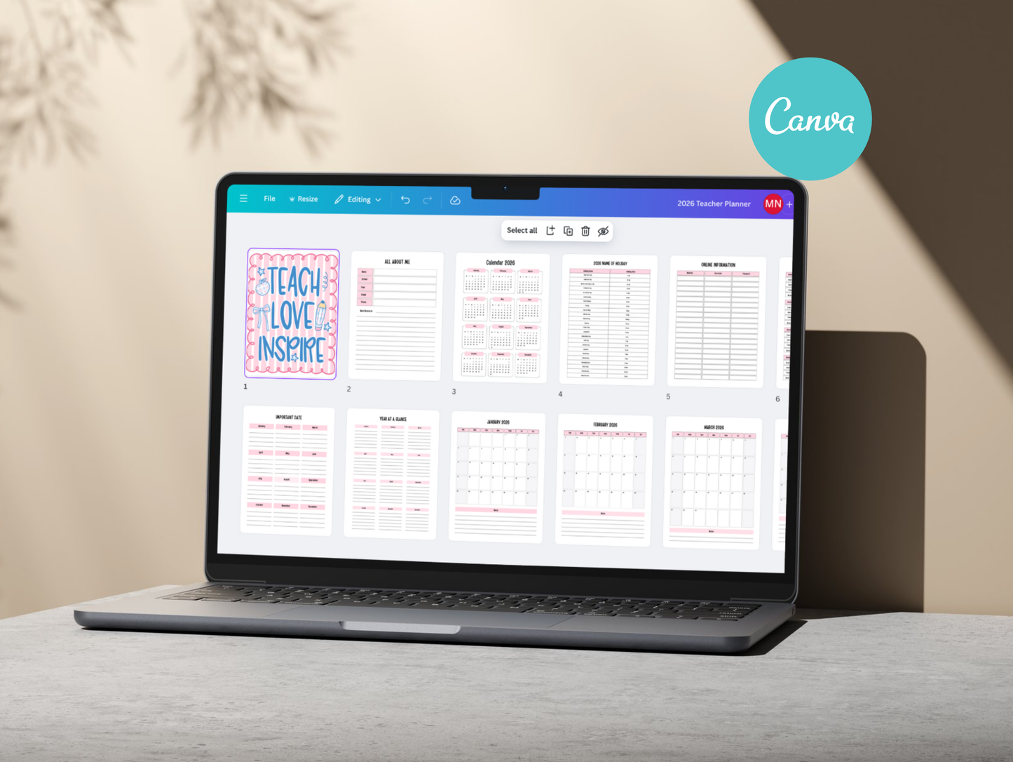 PLR 2026 Teacher Planner