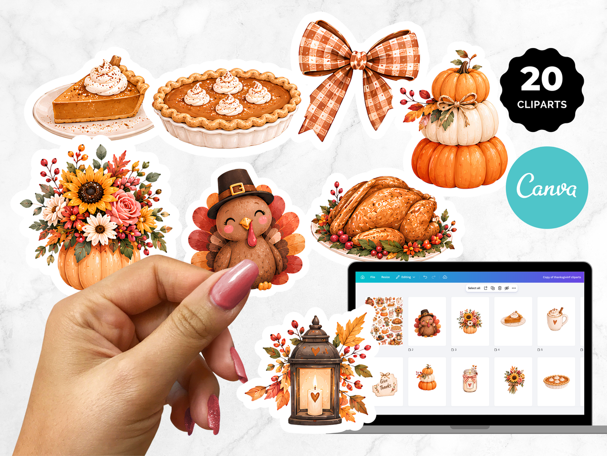 Thanksgiving Clipart Set