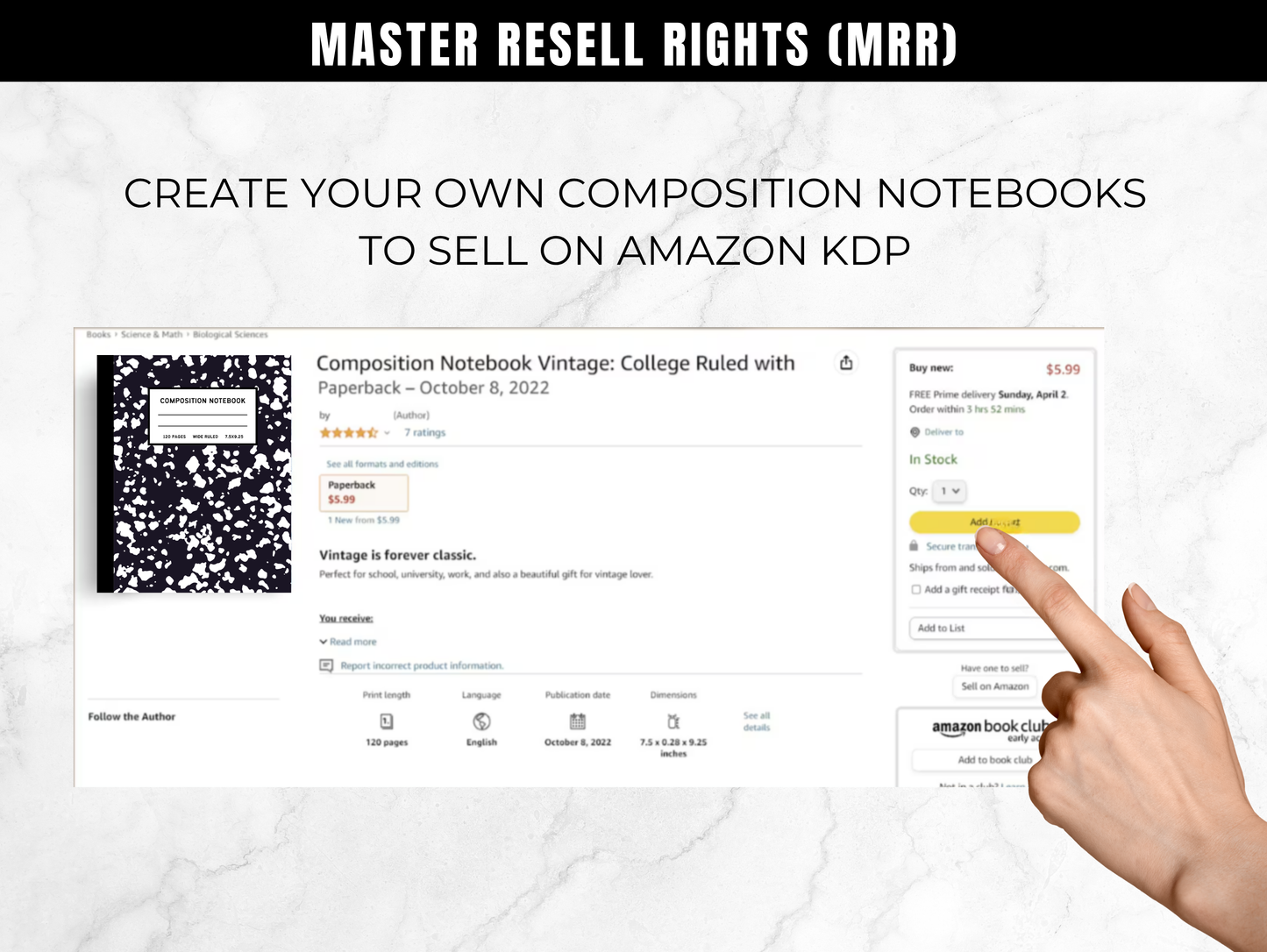 Composition Notebook Templates for Amazon KDP