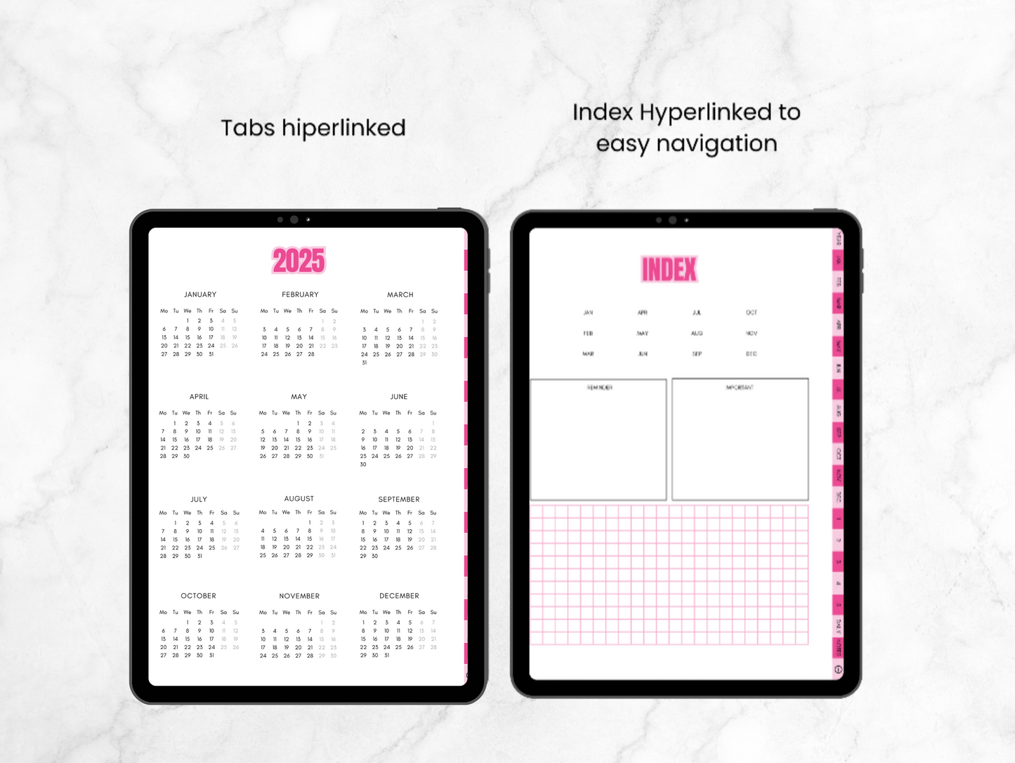 PLR Girl boss 2025 Canva Digital planner
