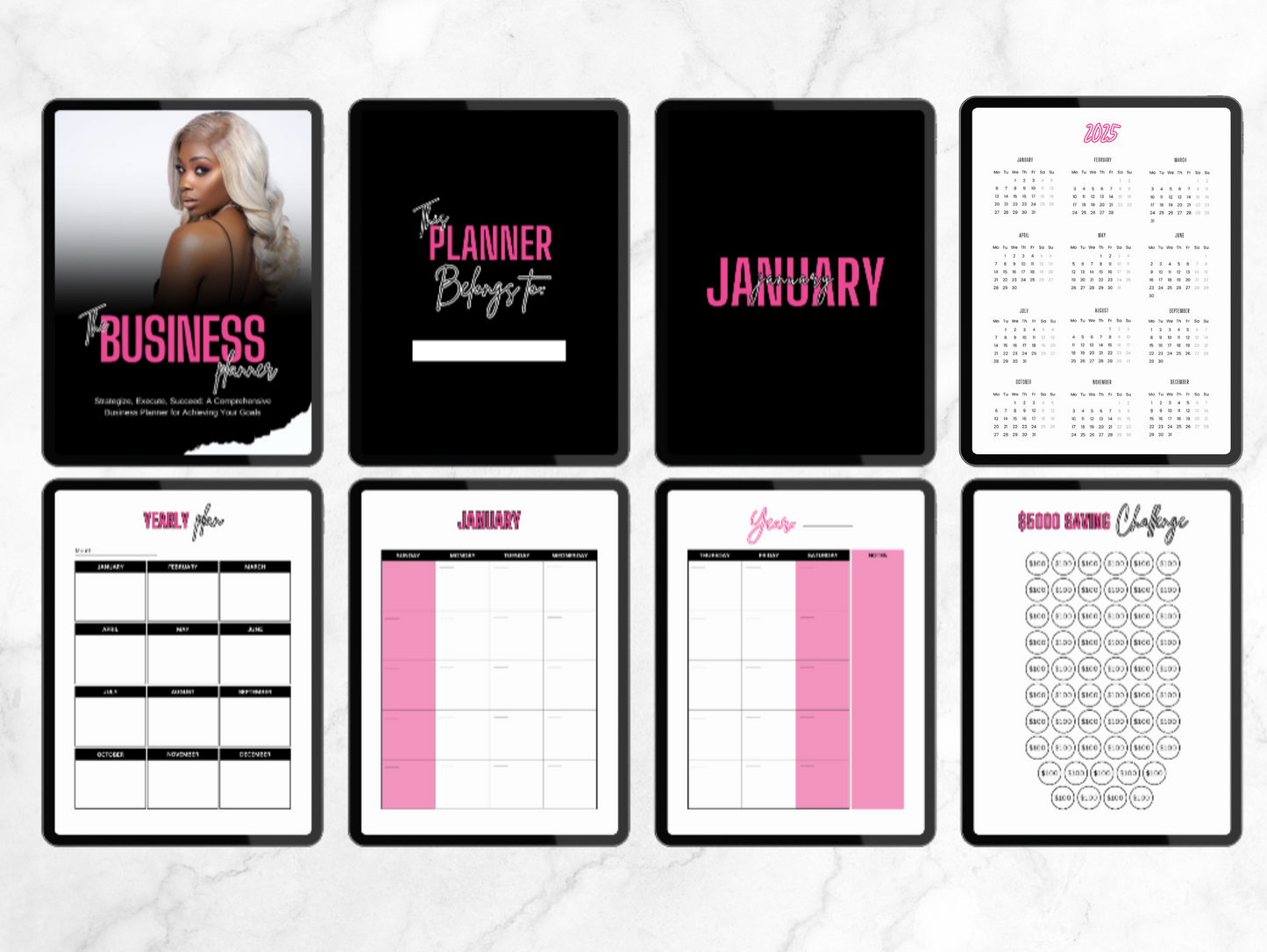 PLR Business Planner black girl entrepreneur
