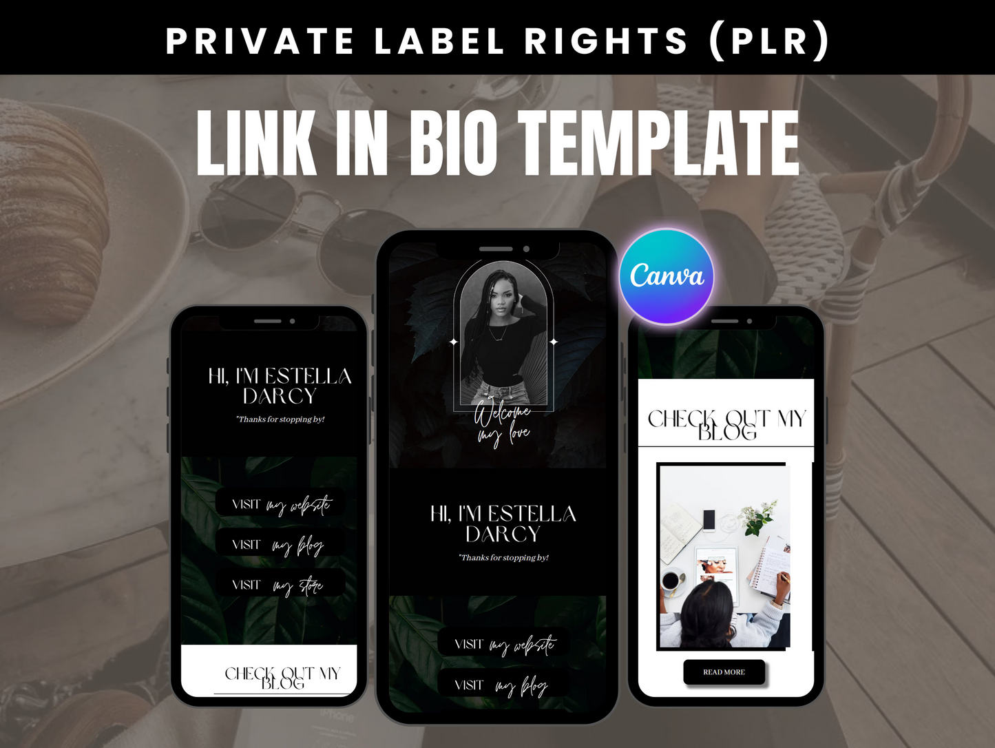 PLR Instagram Landing Page Template