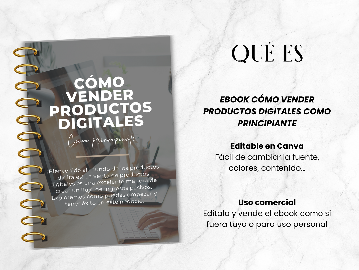 Cómo vender productos digitales, ebook en español