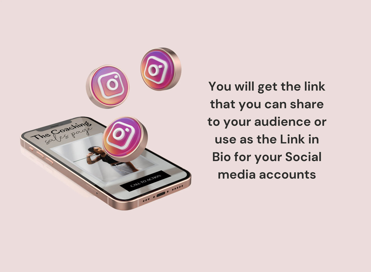 PLR Black Link in Bio Instagram Template