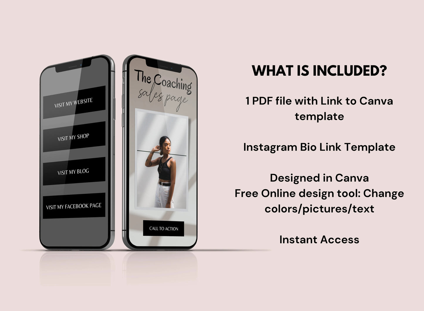 PLR Black Link in Bio Instagram Template