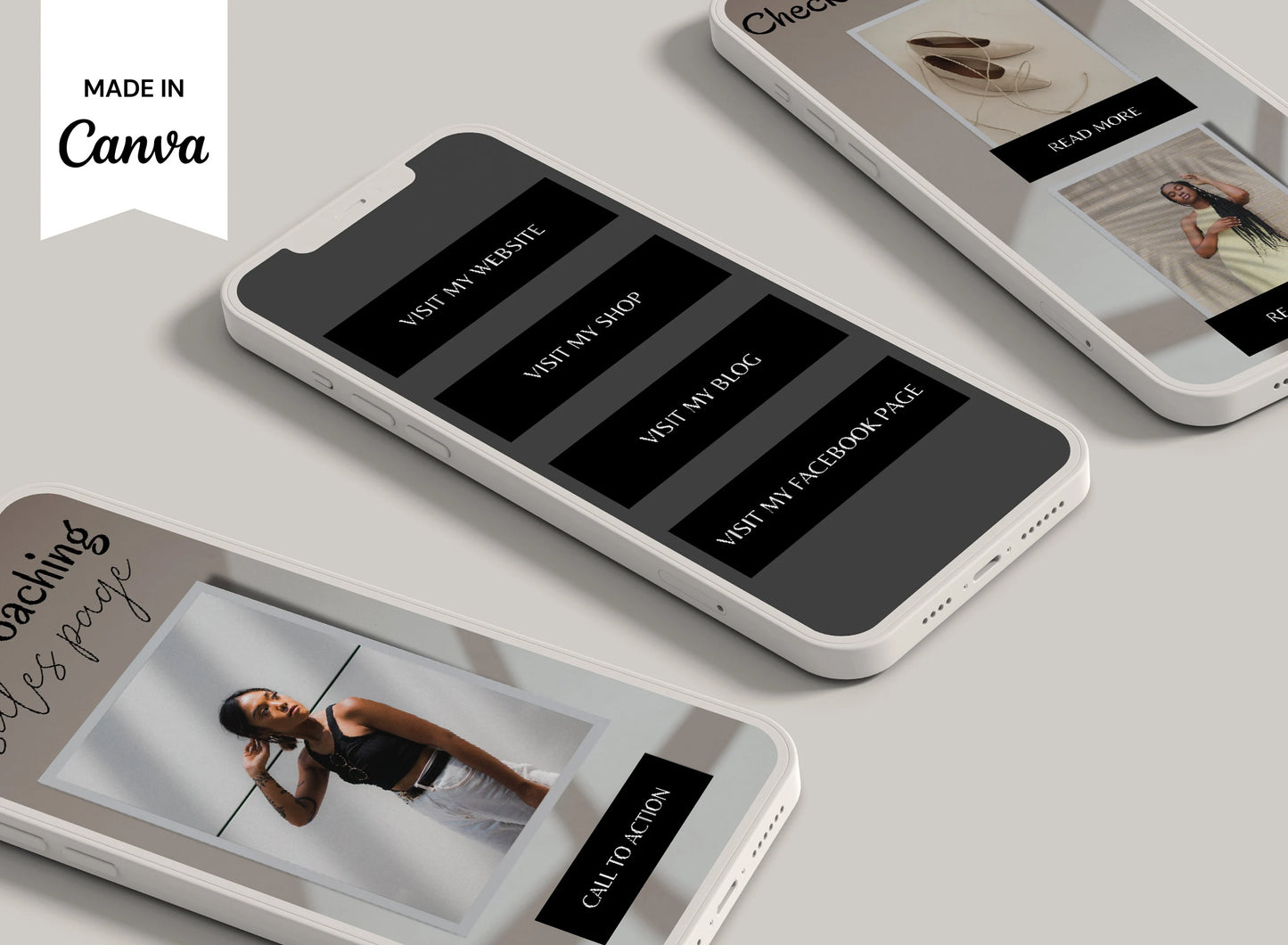 PLR Black Link in Bio Instagram Template