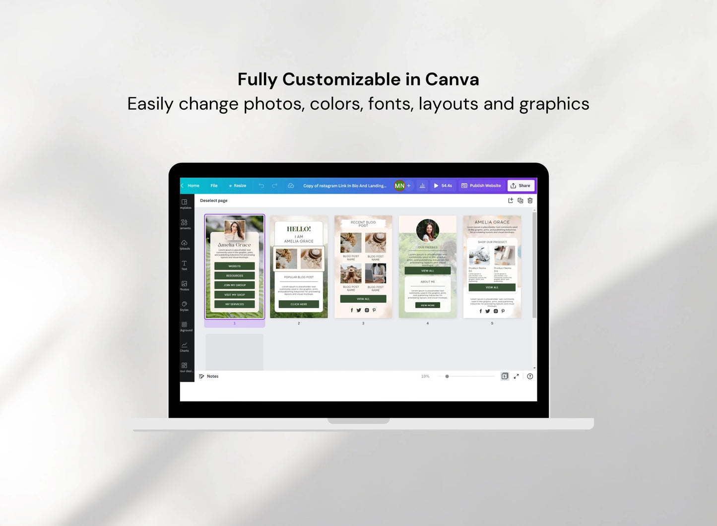 PLR Instagram Link In Bio Template