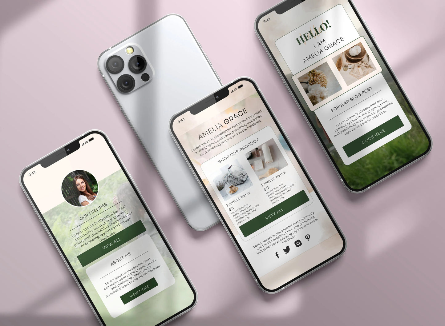 PLR Instagram Link In Bio Template