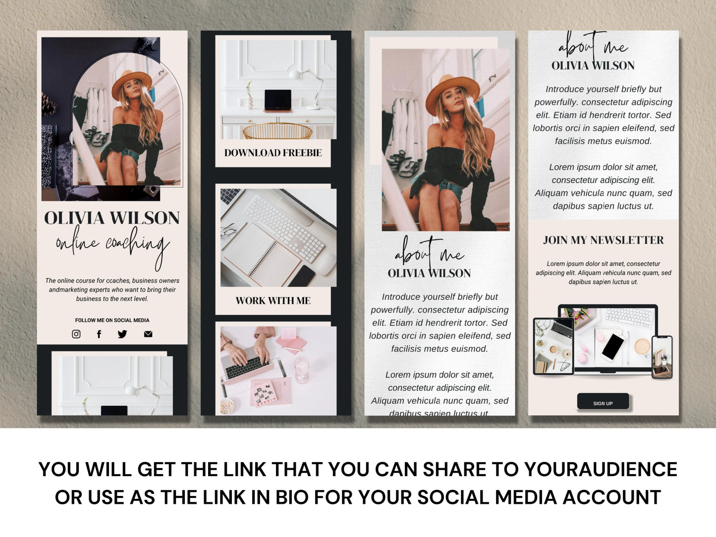 PLR Instagram Landing Page Template