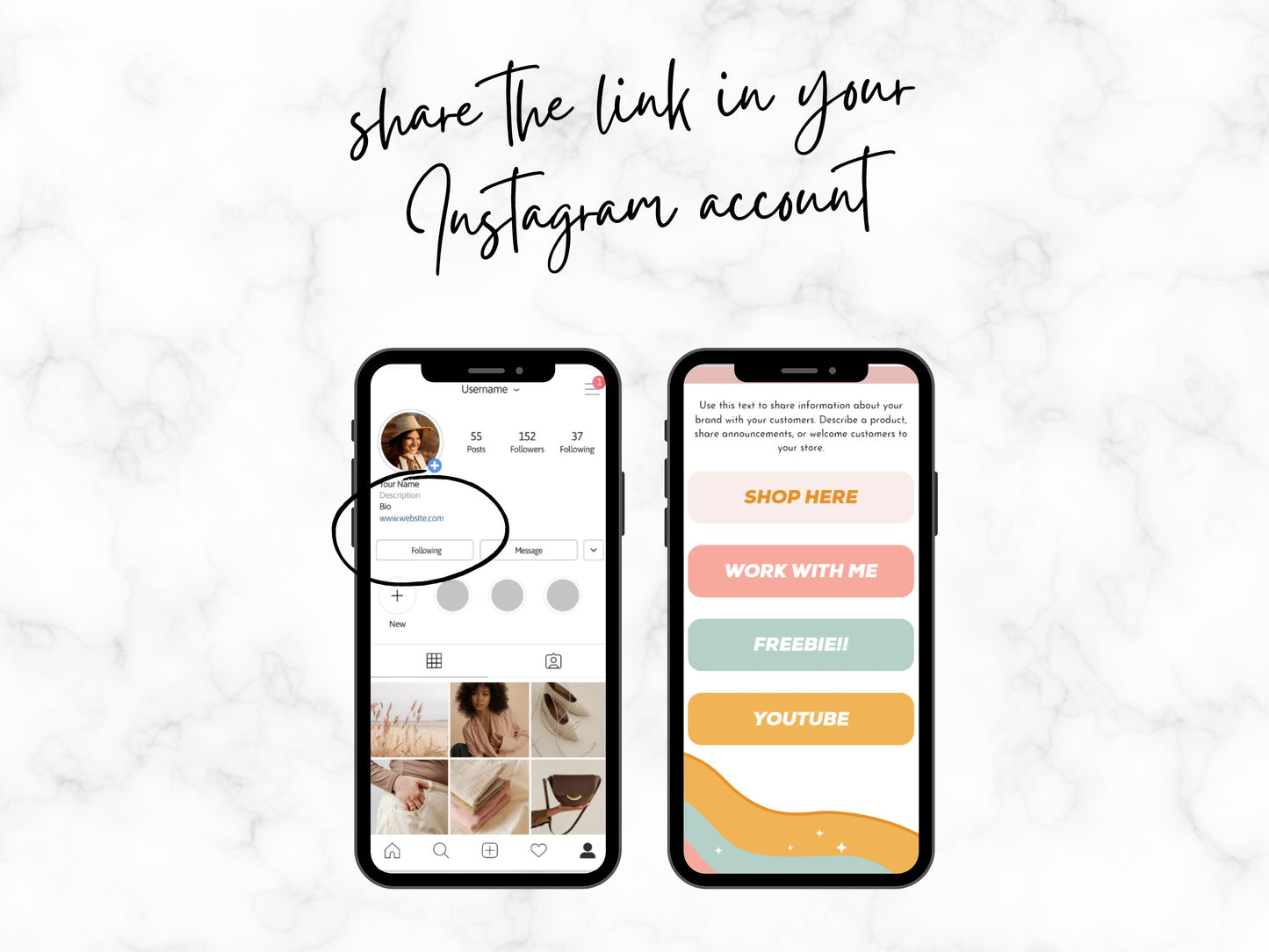 PLR Modern Instagram Link In Bio