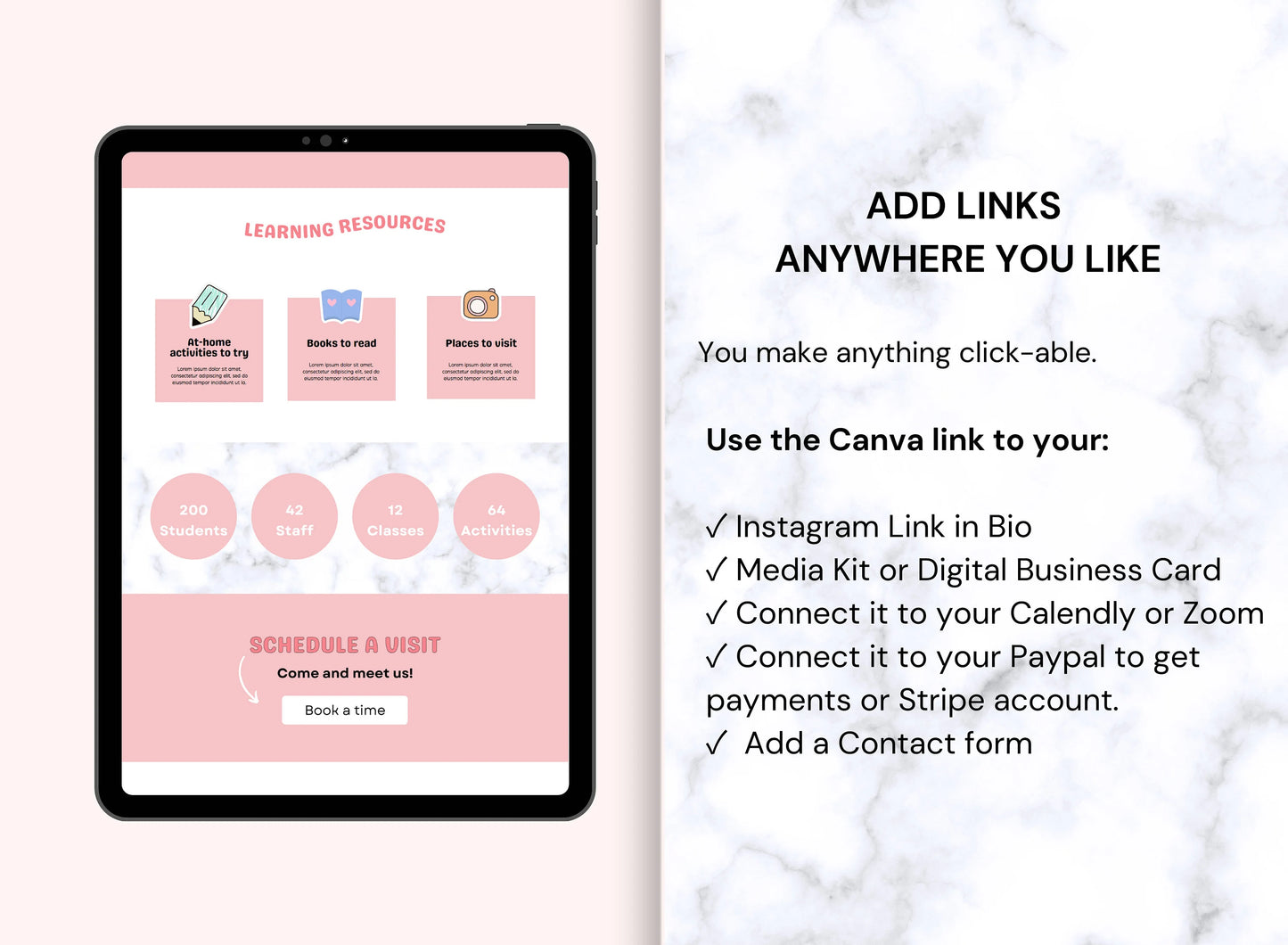 PLR Canva Website Template for educators
