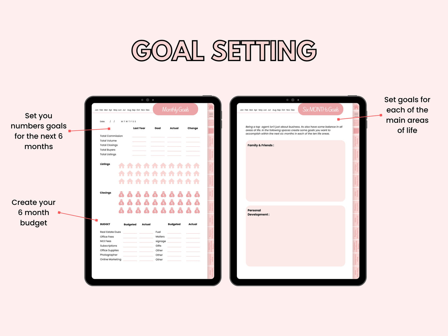 PLR Real Estate Agent Digital Planner