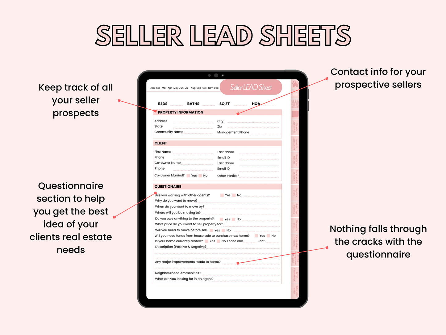 PLR Real Estate Agent Digital Planner