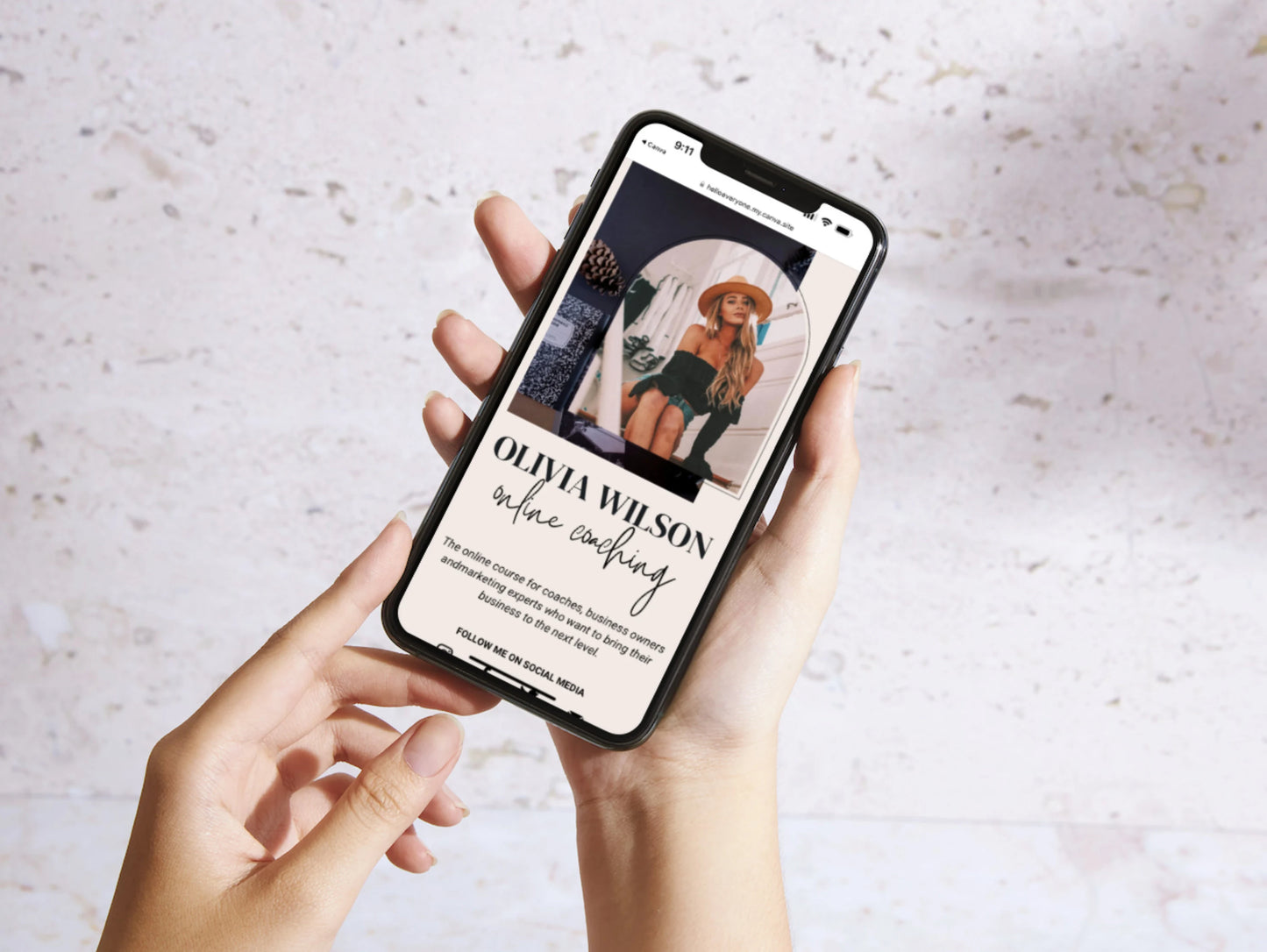 PLR Instagram Landing Page Template