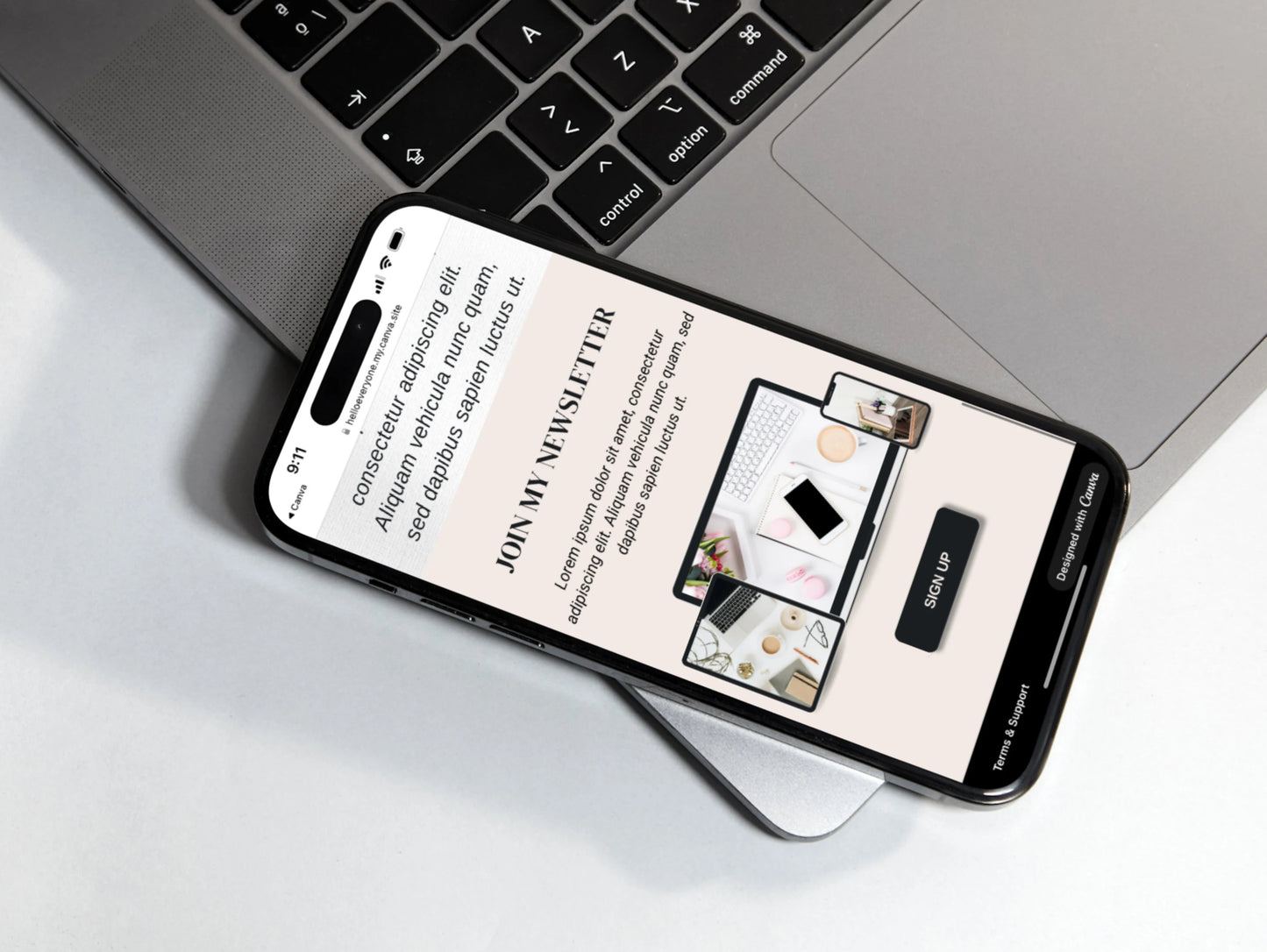 PLR Instagram Landing Page Template