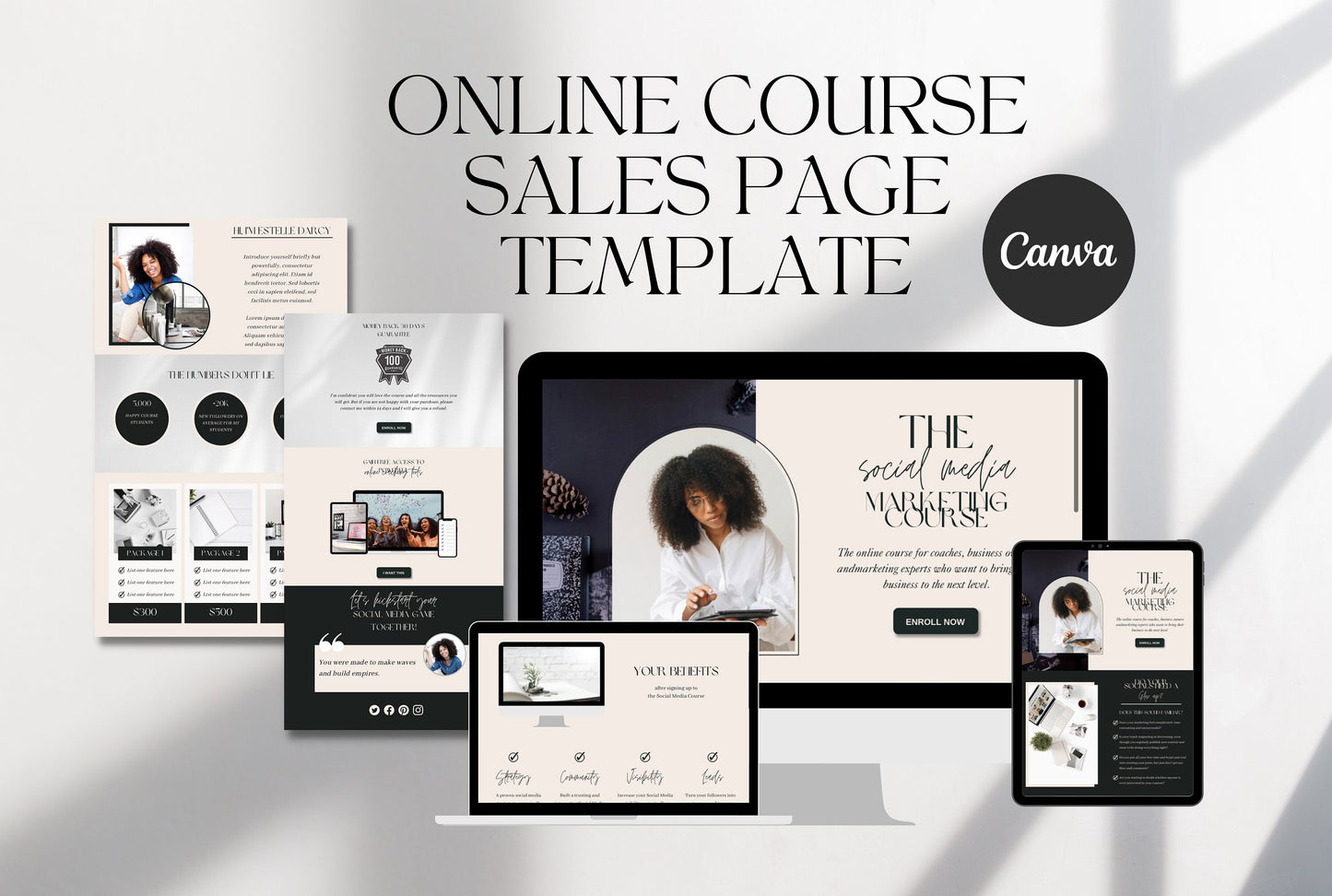 Canva Website Template
