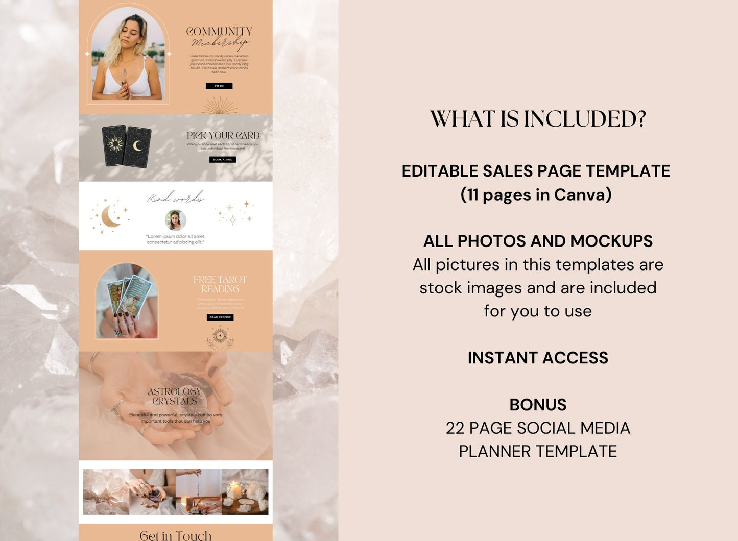Template ng Website ng Spiritual Canva