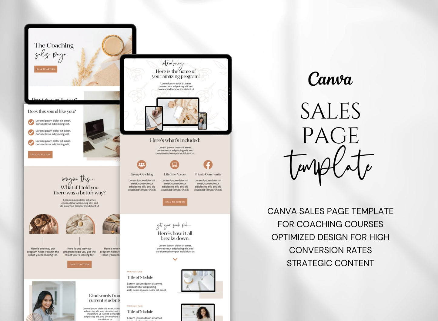 Canva Website Template