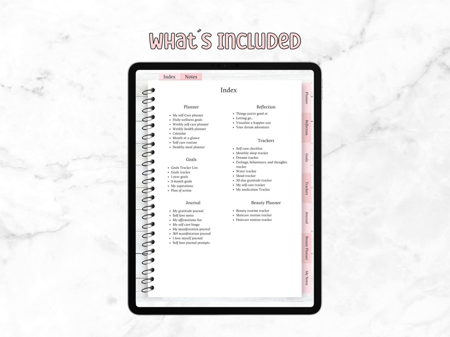 Iyon Girl Self-Care Canva Digital Planner Template