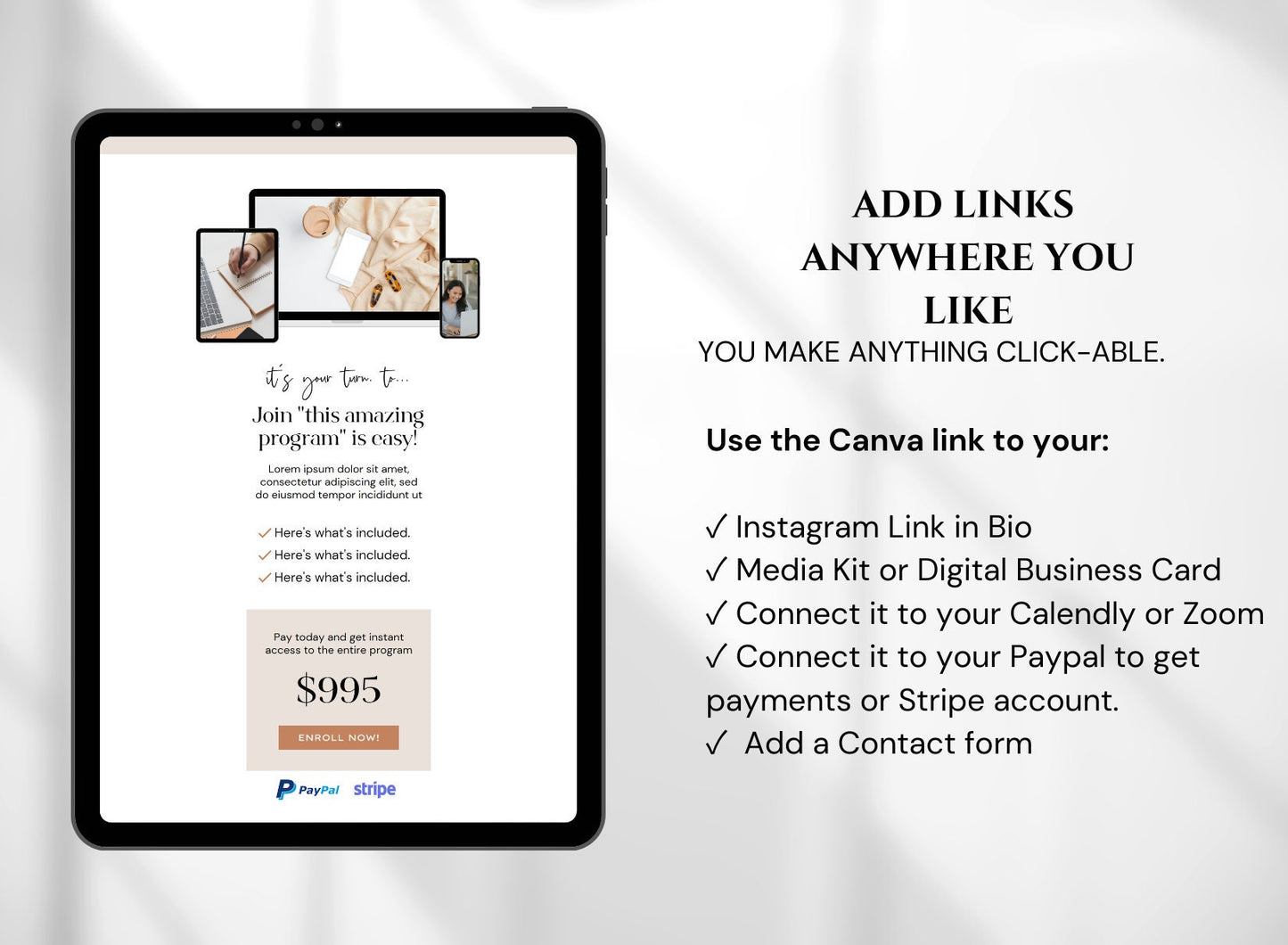 Canva Website Template