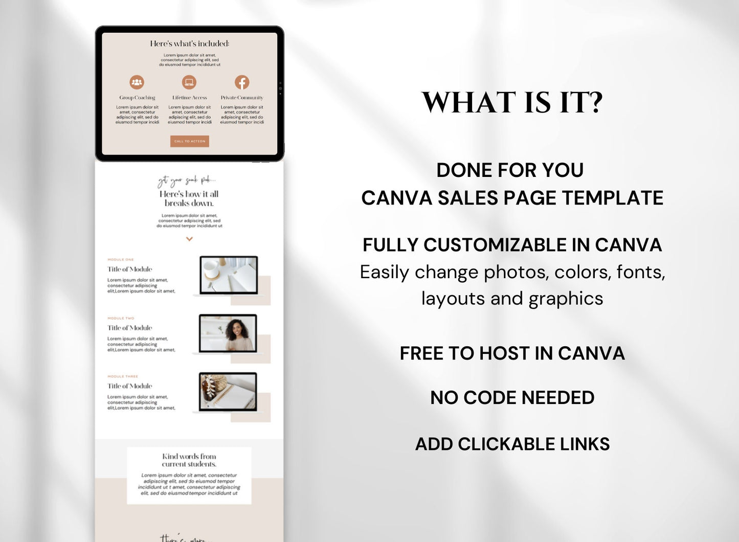 Canva Website Template