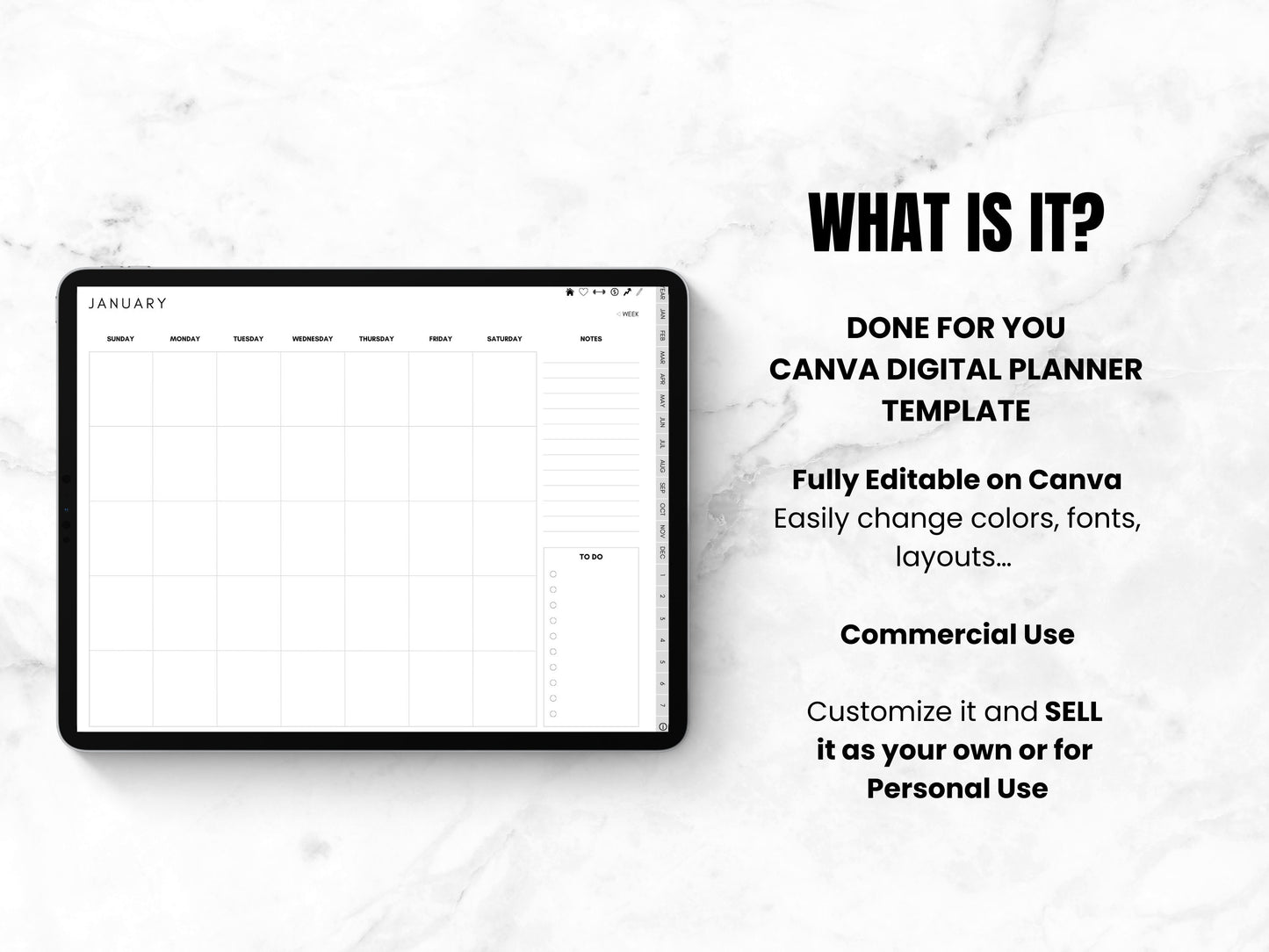 Ultimate Canva Digital Planner Template Landscape