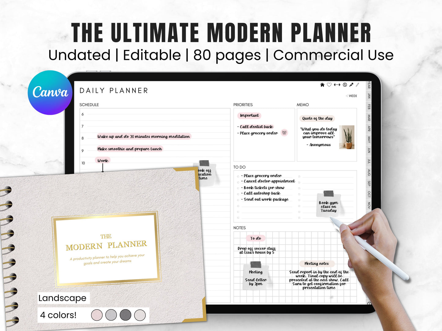 Ultimate Canva Digital Planner Template Landscape