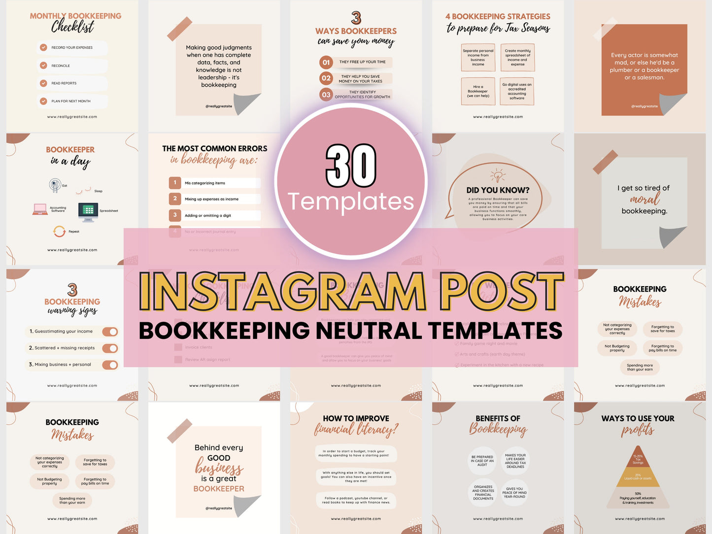 PLR Instagram Post Templates Bundle